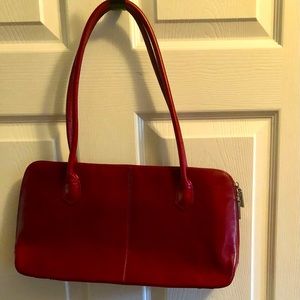 Hobo International Cardinal Red Leather  Shoulder Bag.